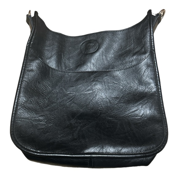 AH DORNED Classic Vegan Leather Messenger. Black 1 Strap Included. - Picture 2 of 6